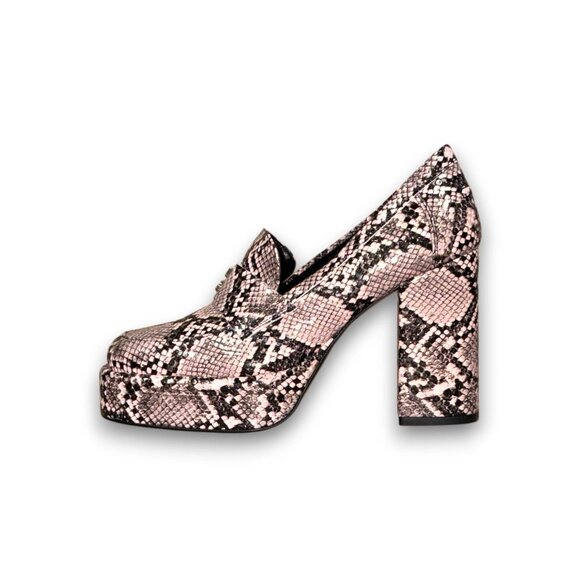 HUGO Lilah Women's Multicolor Leather Pump Loafers US 7 4-Inch Heel MSRP $383 - Picture 2 of 4